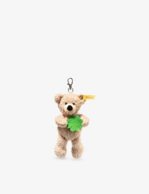 STEIFF: Fynn Teddy Bear Woven Keyring Charm 12cm