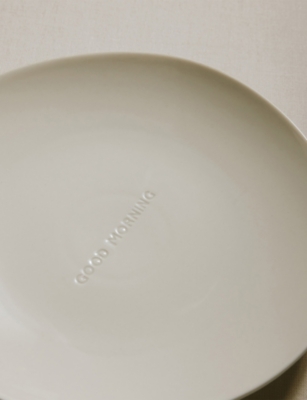 The White Company Good Morning Porcelain Side Plate 20.3cm In Neutral