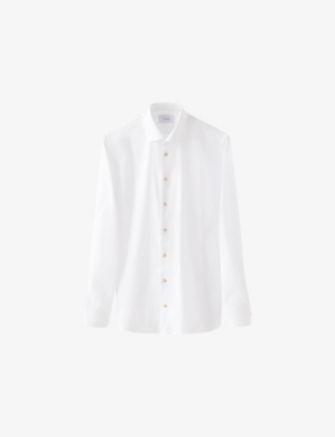ETON: Signature Long-Sleeved Cotton-Twill Shirt