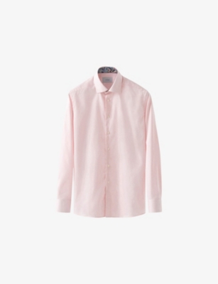 ETON: Solid Signature Paisley Contemporary-Fit Cotton Shirt