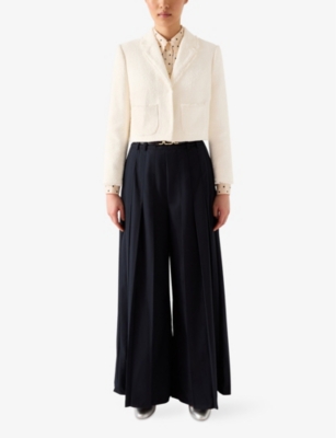 LK BENNETT: Carla Cropped Tweed Jacket
