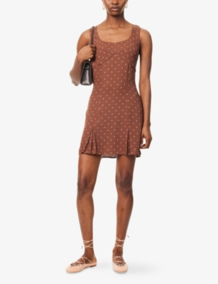REFORMATION: Cher Polka Dot Mini Dress