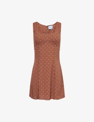 REFORMATION: Cher Polka Dot Mini Dress