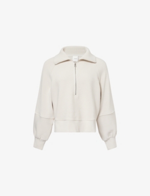 VARLEY: Milano Ribbed Stretch-Cotton Blend Sweatshirt