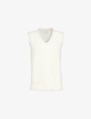 VARLEY: Kay Cable Knitted Vest