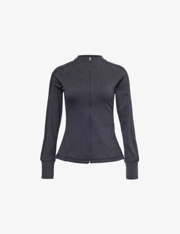 Marja Two-Zip-Pockets Stretch-Woven Top