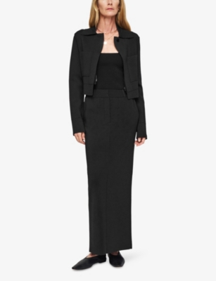 JOSEPH WOMENS JOSEPH MILANO ZIP-UP STRETCH-WOVEN JACKET