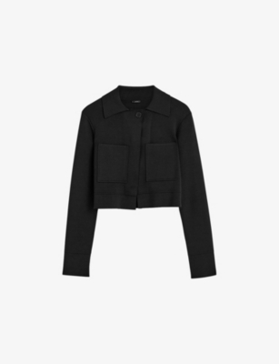 JOSEPH WOMENS JOSEPH MILANO ZIP-UP STRETCH-WOVEN JACKET