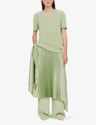 JOSEPH: Rubin Short-Sleeved Silk Top