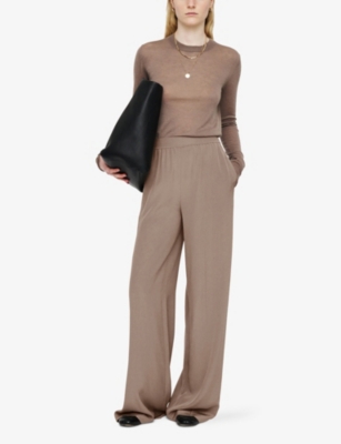 JOSEPH: Hulin Wide-Leg Silk Trousers
