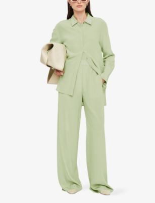 JOSEPH: Hulin Wide-Leg Silk Trousers