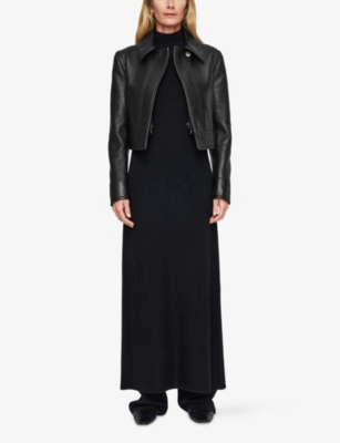 JOSEPH: Caron Zip-Up Leather Jacket