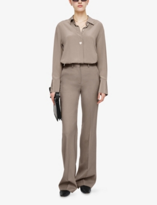 JOSEPH: Alana Wide-Leg Stretch-Wool Trousers