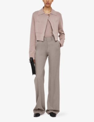 JOSEPH: Morissey Flared-Leg Stretch-Wool Trousers