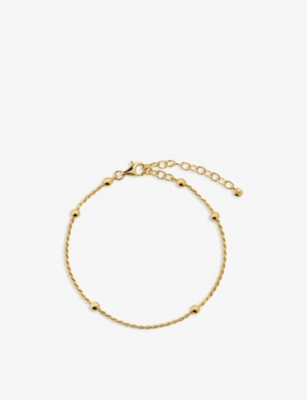 MONICA VINADER: Beaded Rope Sterling-Silver Chain Bracelet