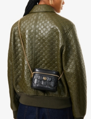 GUCCI: Matelassé Mini Leather Cross-Body Bag