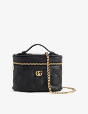 GUCCI: Matelassé Mini Leather Cross-Body Bag