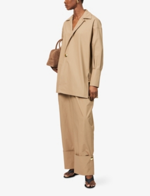 DARKPARK: Jodie Notch-Lapel Cotton-Blend Shirt