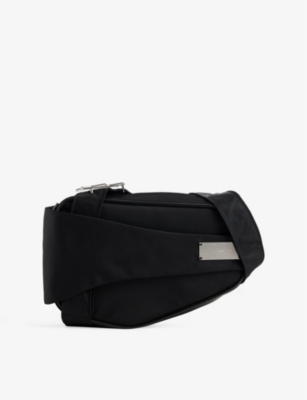 HELIOT EMIL: Asymmetric Woven Cross-Body Bag