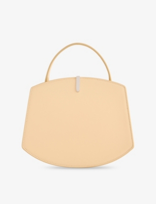 Savette Womens Florence 20 Leather Top-handle Bag Ecru