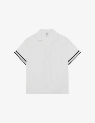 REISS: Reiss x Ché Valbonne Stripe-Cuff Woven Shirt