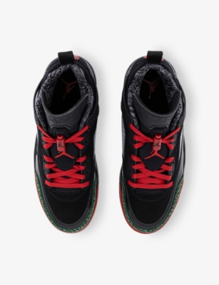 JORDAN: Spizike Low Leather Low-Top Trainers