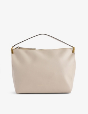 EMPORIO ARMANI: Foiled-Branding Leather Shoulder Bag