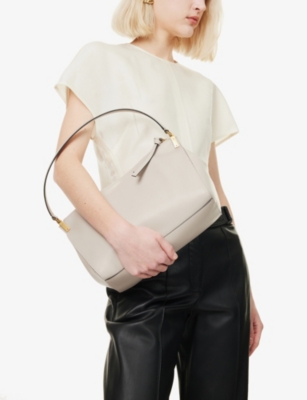 EMPORIO ARMANI: Foiled-Branding Leather Shoulder Bag