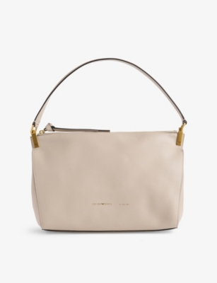 EMPORIO ARMANI: Foiled-Branding Leather Shoulder Bag