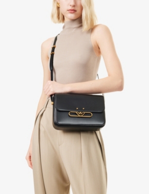 EMPORIO ARMANI: Eagle-Plaque Leather Shoulder Bag