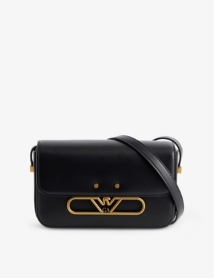 EMPORIO ARMANI: Eagle-Plaque Small Leather Shoulder Bag