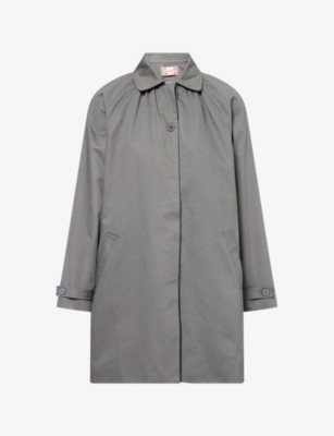 PEACHY DEN: Cheri Collared Cotton Coat