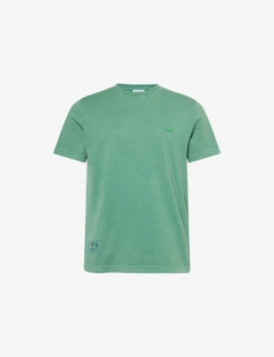 LACOSTE: Overdye Crewneck Cotton-Jersey T-Shirt