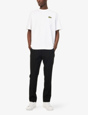 LACOSTE: Logo-Patch Relaxed-Fit Cotton T-shirt