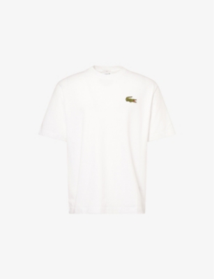 LACOSTE: Logo-Patch Relaxed-Fit Cotton T-shirt