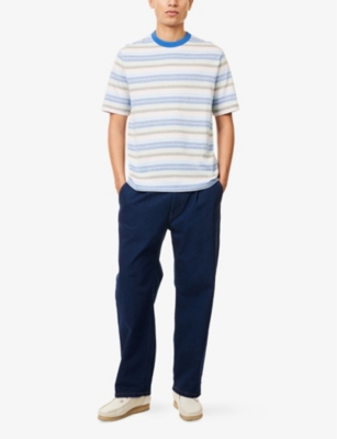 PS BY PAUL SMITH: Floral-Embroidered Casual-Fit Cotton Shirt