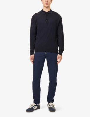 PS BY PAUL SMITH: Textured Drawstring Stretch-Cotton Trousers