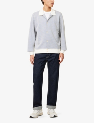 PS BY PAUL SMITH: Textured-Weave Long-Sleeve Stretch-Knit Jacket