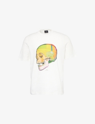 PS BY PAUL SMITH: Skull Graphic-Print Cotton T-Shirt