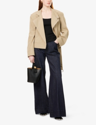 BURBERRY: Festival Check-Trim Stretch-Cotton Vest Top