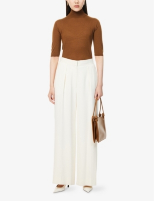 MAX MARA: Cecina funnel-neck wool-knit top