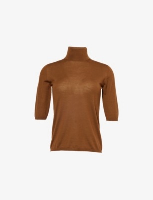 MAX MARA: Cecina funnel-neck wool-knit top