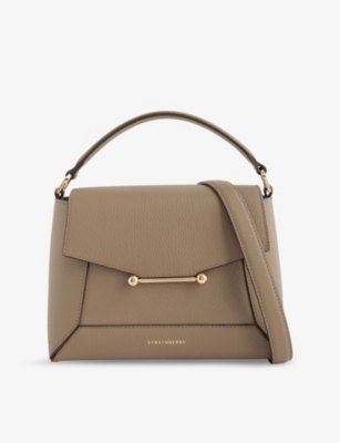 STRATHBERRY: Mosaic Leather Top-Handle Bag