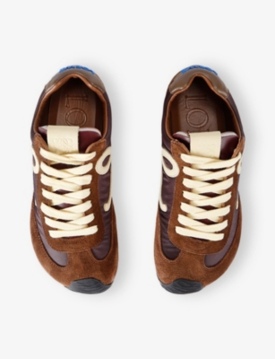 LOEWE: Ballet Runner 2.0 Nylon And Leather Low-Top Trainers