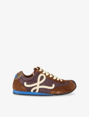 LOEWE: Ballet Runner 2.0 Nylon And Leather Low-Top Trainers