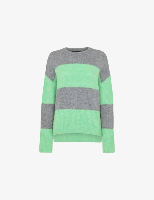 Stripe-Knit Alpaca Wool-Blend Jumper