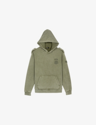 THE KOOPLES: Logo-Embroidered Relaxed-Fit Cotton Hoody