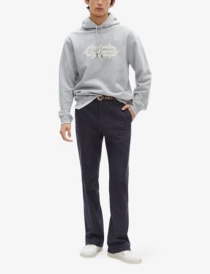 THE KOOPLES: Relaxed-Fit Brand-Embroidered Cotton-Jersey Hoody