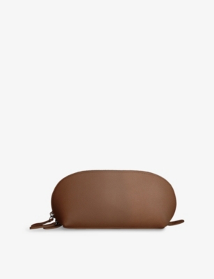GRY MATTR BY JOE MIMRAN: Domed Faux-Leather Pouch