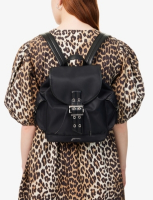 GANNI: Bucky Small Woven Backpack